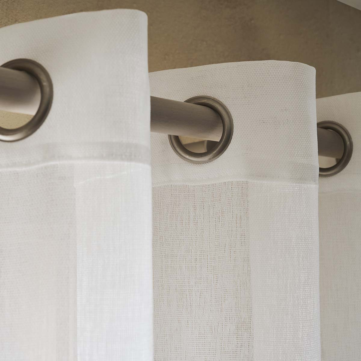 Κουρτίνα (140X280) με Τρουκς Gofis Home Maisy White 507 05 Κουρτίνες Σαλονιού Spitishop