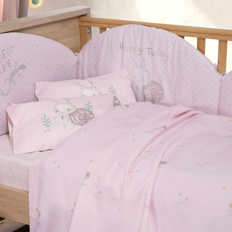 Πάντα Κούνιας (187x40) 2 Όψεων Nef-Nef Homeware Baby Cute Snail