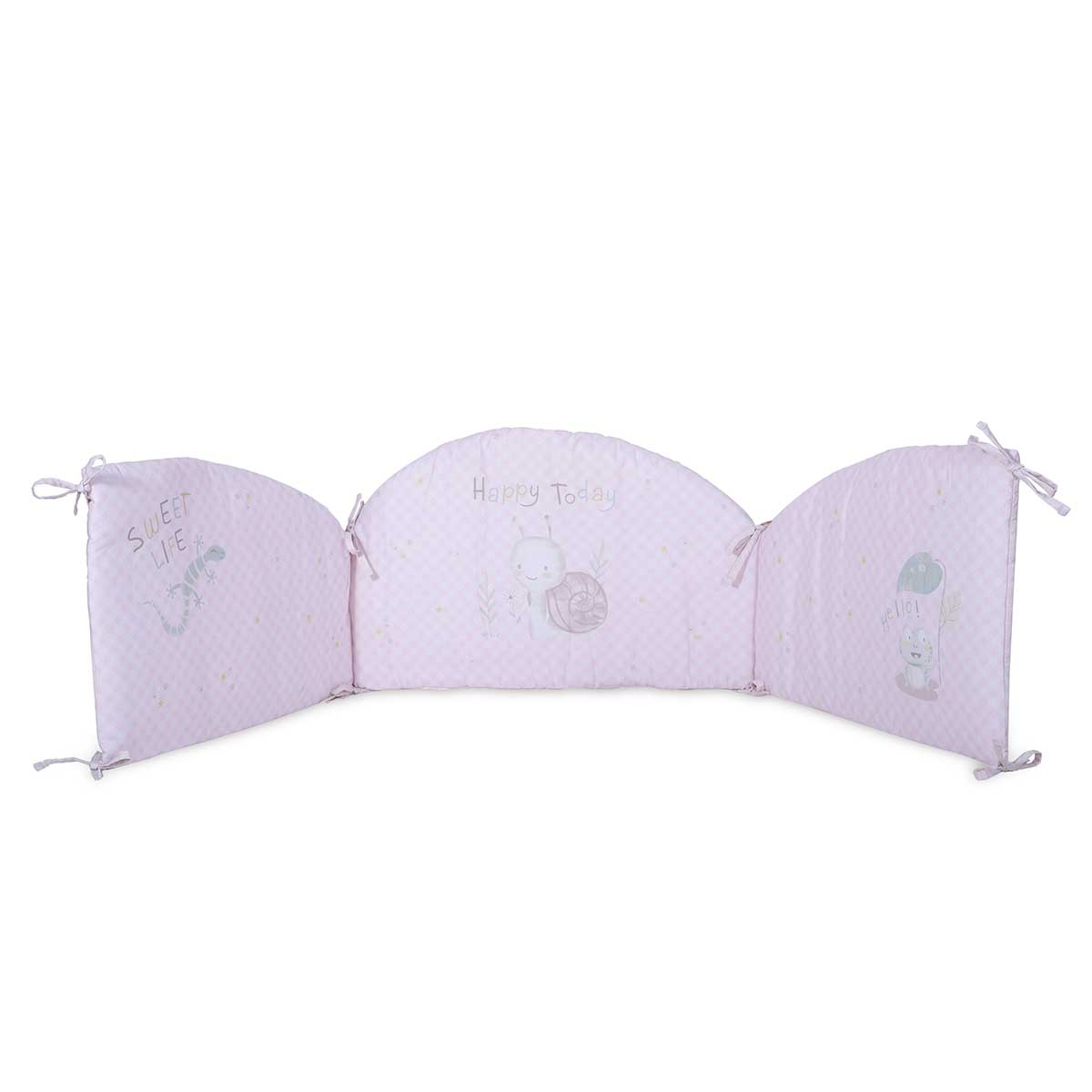 Πάντα Κούνιας (187X40) 2 Όψεων Nef-Nef Homeware Baby Cute Snail Home Βρεφικά Προίκα Μωρού Πάντες Βρεφικές Spitishop