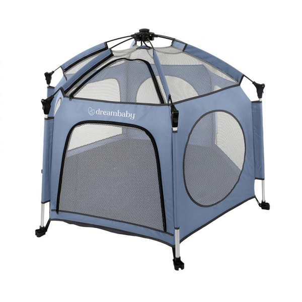 Πάρκο Με Κάλυμμα UV Dreambaby Blue/Gray BR78585