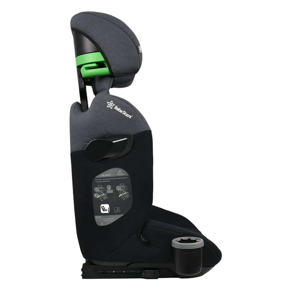 Κάθισμα Αυτοκινήτου Isofix (100-150Εκ Ύψος) Bebe Stars Spirit I-Size Steel Grey 945-186 Home Βρεφικά Καθίσματα Spitishop