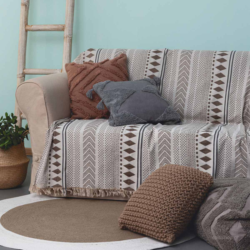 Ριχτάρι Καναπέ Τετραθέσιου (180x320) Palamaiki Folk Beige