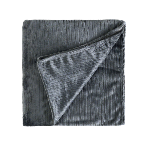 Ριχτάρι Καναπέ Τριθέσιου Fleece (180x280) Kentia Versus Kameron 24 Grey