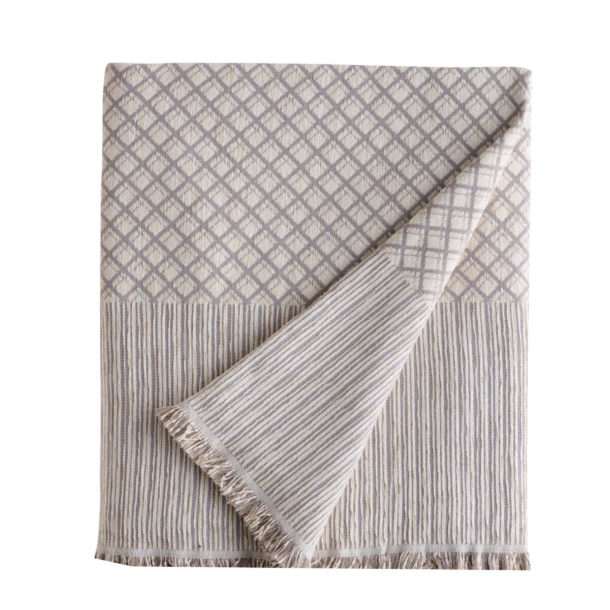 Ριχτάρι Καναπέ Διθέσιου (180X250) Kentia Stylish Arbito 22 Grey Home Λευκά Είδη Σαλονιού Ριχτάρια Spitishop