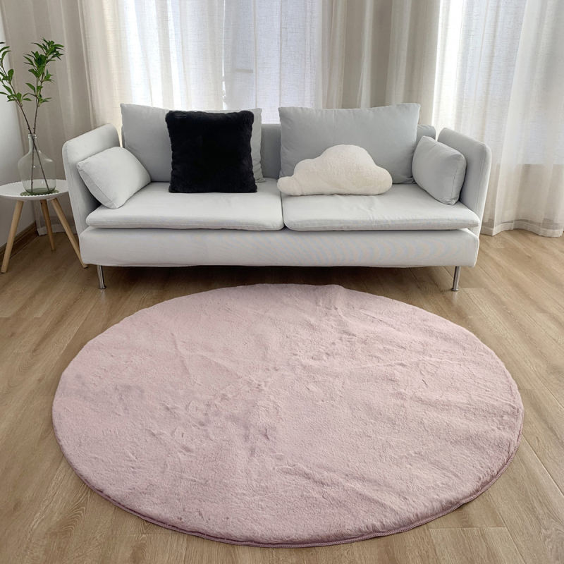 Στρογγυλό Χαλί Γούνινο (Φ160) Anna Riska Felicity Blush Pink