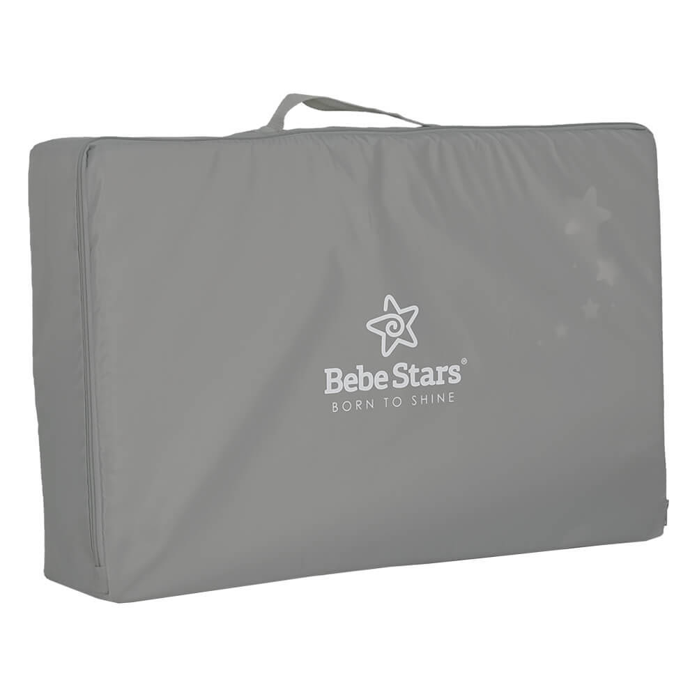 Στρώμα για Παρκοκρέβατο (60X120) Bebe Stars Grey 750-184 Home Βρεφικά Παρκοκρέβατα Μωρού Spitishop