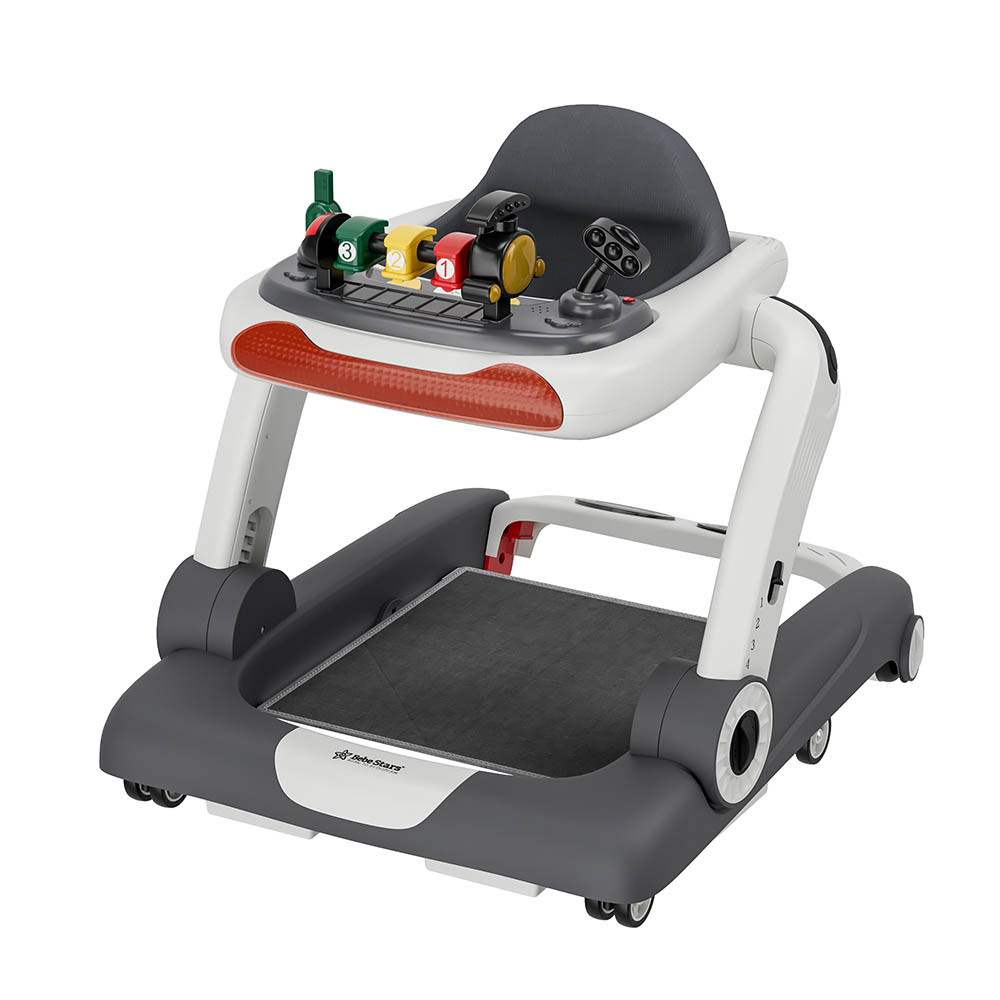 Στράτα (7-18 Μηνών Έως 12Kg) Bebe Stars Train 3 Ιn1 Grey 4240 Home Παιχνίδια Περπατούρες - Στράτες Spitishop