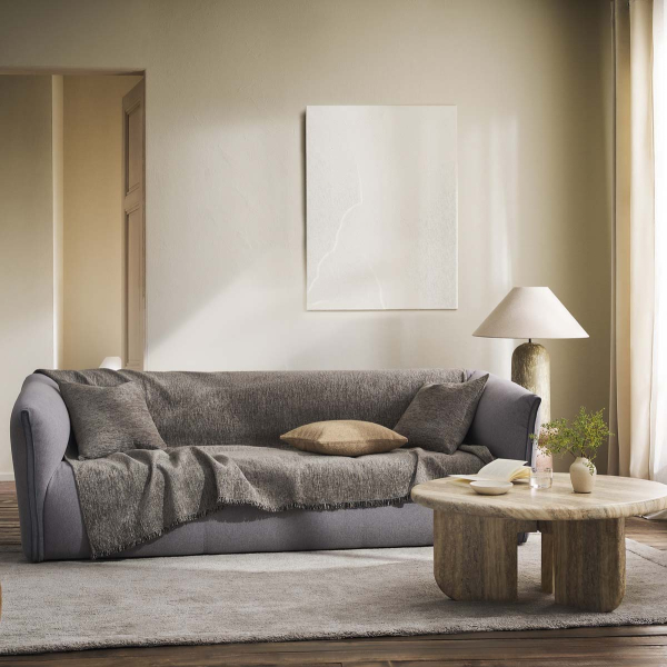 Ριχτάρι Καναπέ Τετραθέσιου (180x350) Gofis Home Yrsa Greige 141/22