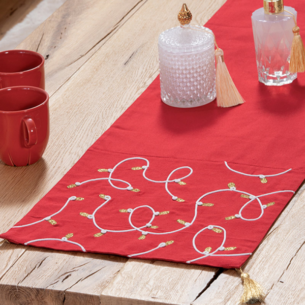 Χριστουγεννιάτικη Τραβέρσα (33x150) Nef-Nef Homeware Elegant Christmas Lights