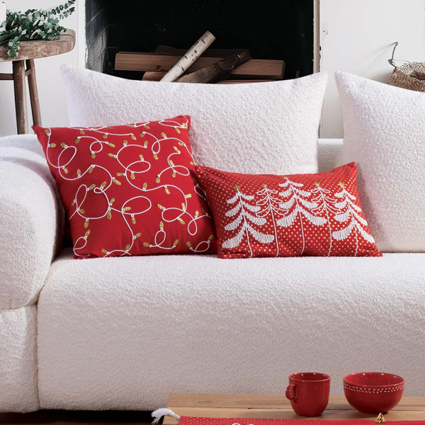 Χριστουγεννιάτικο Μαξιλάρι (45x45) Nef-Nef Homeware Elegant Christmas