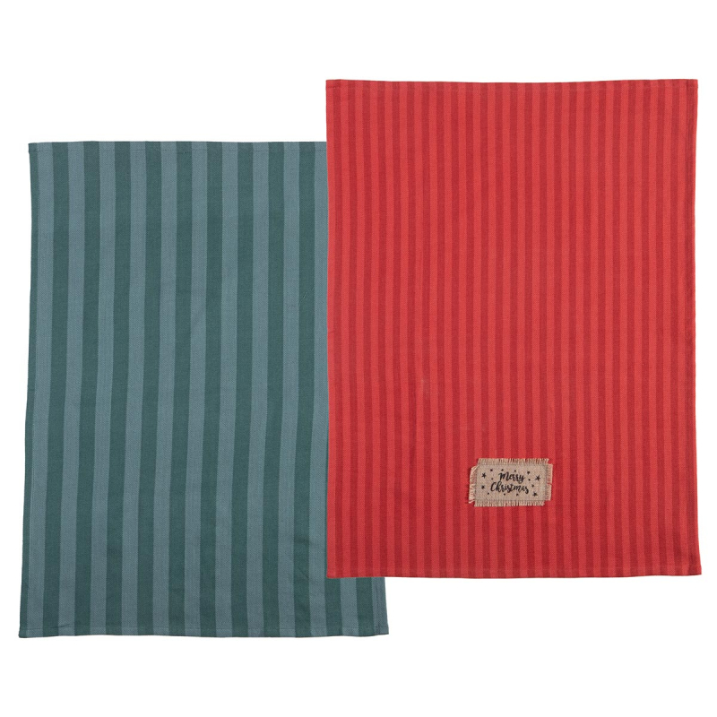 Χριστουγεννιάτικα Ποτηρόπανα (Σετ 2τμχ) Nef-Nef Homeware Straight To Christmas