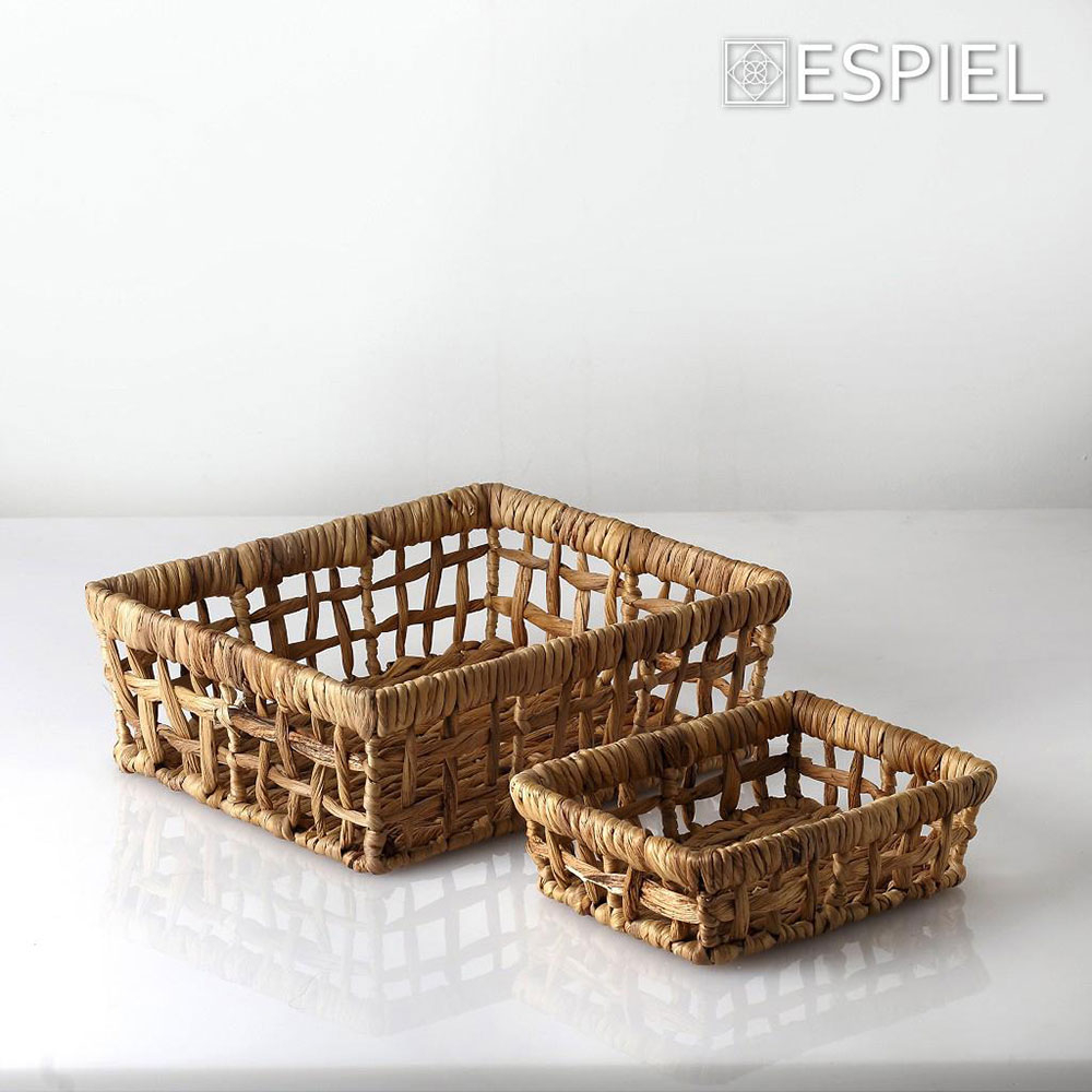 Καλάθι Αποθήκευσης (20X15X6 5) Espiel Ορθογώνιο Μπεζ Tak302 Home Διακόσμηση Κουτιά & Καλάθια Spitishop