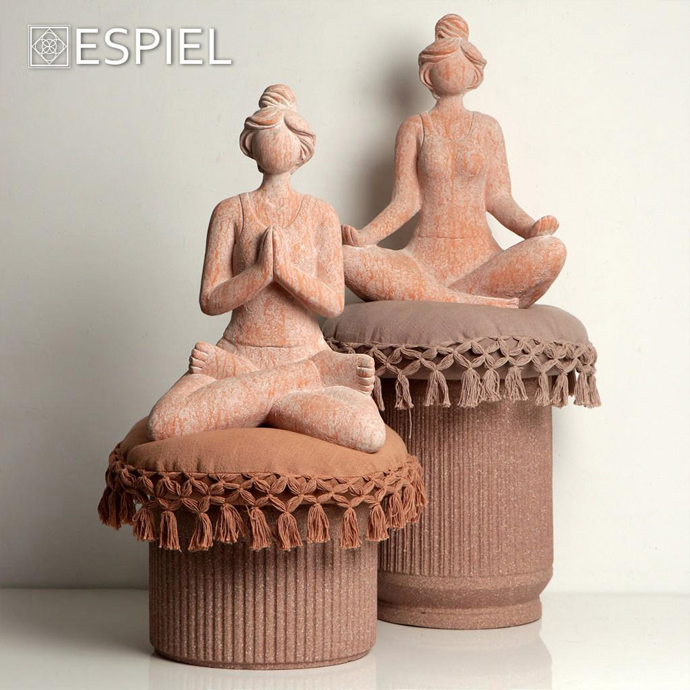 Διακοσμητική Φιγούρα Γυναίκα (38X22 5X50) Espiel Yoga Kun312 Home Διακόσμηση Επιτραπέζια Διακοσμητικά Spitishop