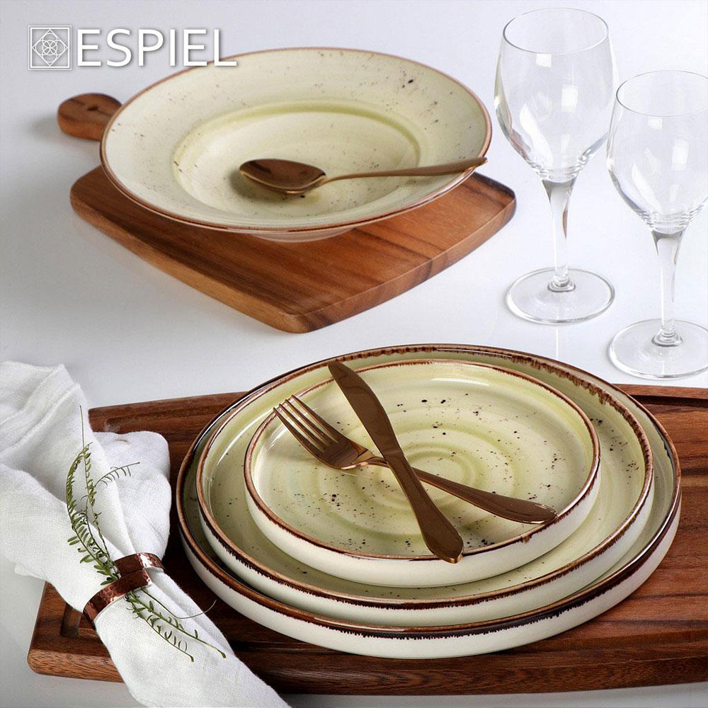 Πιάτο Φαγητού Ρηχό (Φ30) Espiel Terra Green Tlh130K6 Home Είδη Σερβιρίσματος Πιάτα & Σερβίτσια Spitishop