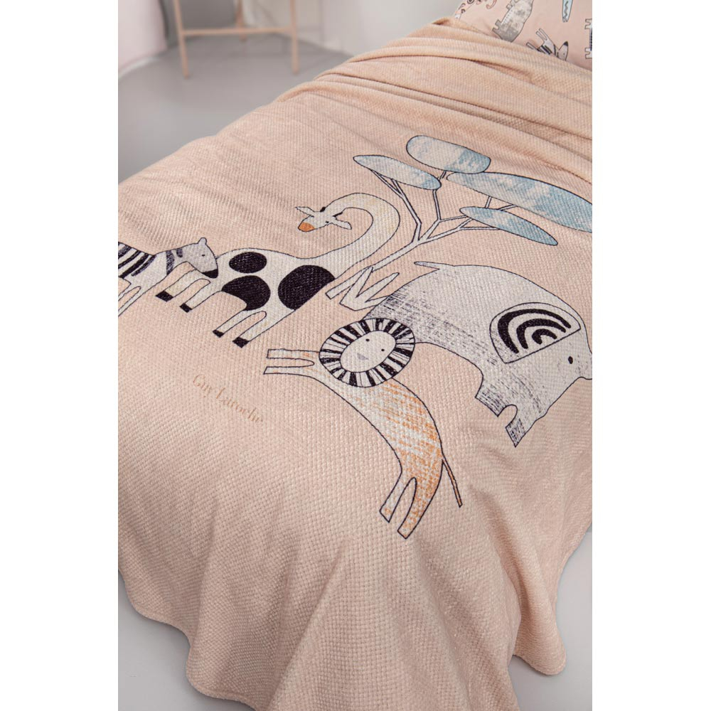 Κουβέρτα Fleece Μονή (160X220) Guy Laroche Zootopia Cameo Home Παιδικά Λευκά Είδη Παιδικές Κουβέρτες Spitishop