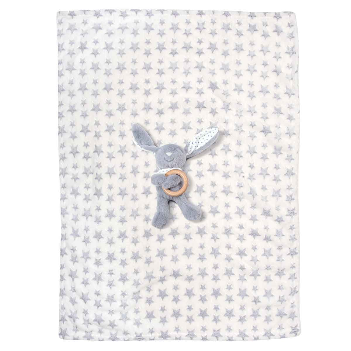 Κουβέρτα Fleece Αγκαλιάς (75X100) + Λούτρινο Greenwich Polo Club Baby 8844 Home Βρεφικά Προίκα Μωρού Κουβέρτες Βρεφικές Spitishop