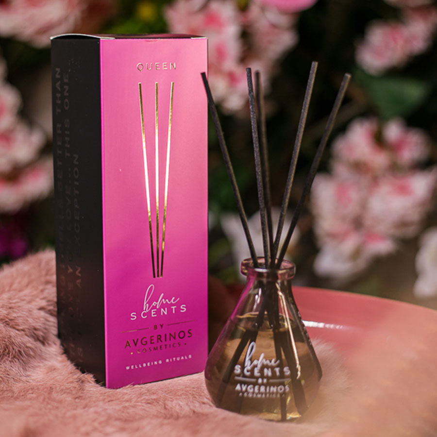 Αρωματικό Χώρου 100Ml με Στικς Avgerinos Cosmetics Queen Home Διακόσμηση Αρωματικά - Diffuser Spitishop