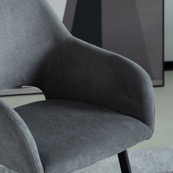 Καρέκλα Τραπεζαρίας (60.5x55x83) Spitishop Tiyana Grey