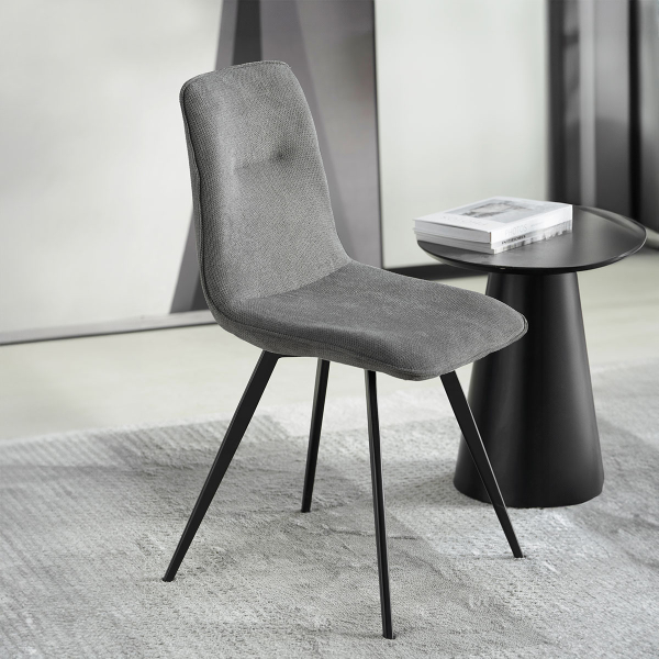 Καρέκλα Τραπεζαρίας (53x46x88) Spitishop Apyka Grey