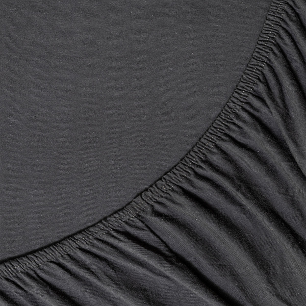 Σεντόνι Μακό Ημίδιπλο Με Λάστιχο (120x200+40) La Luna Night Black