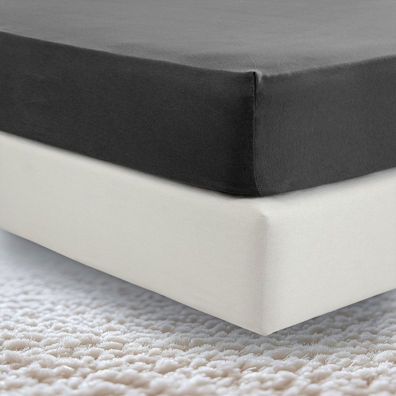 Σεντόνι Μακό King Size Με Λάστιχο (180x200+40) La Luna Night Black