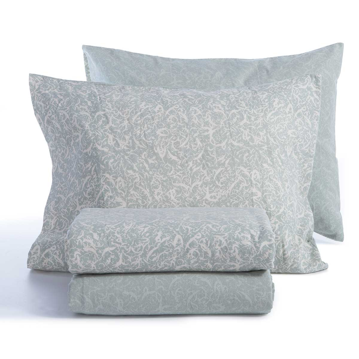 Φανελένια Σεντόνια Μονά (Σετ) Nef-Nef Homeware Flannel Sorial Mint Home Λευκά Είδη Κρεβατοκάμαρας Spitishop