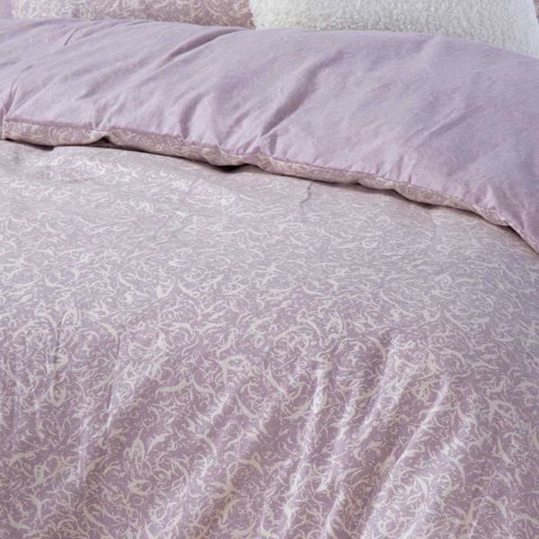 Φανελένια Σεντόνια Μονά (Σετ) Nef-Nef Homeware Flannel Sorial Mauve