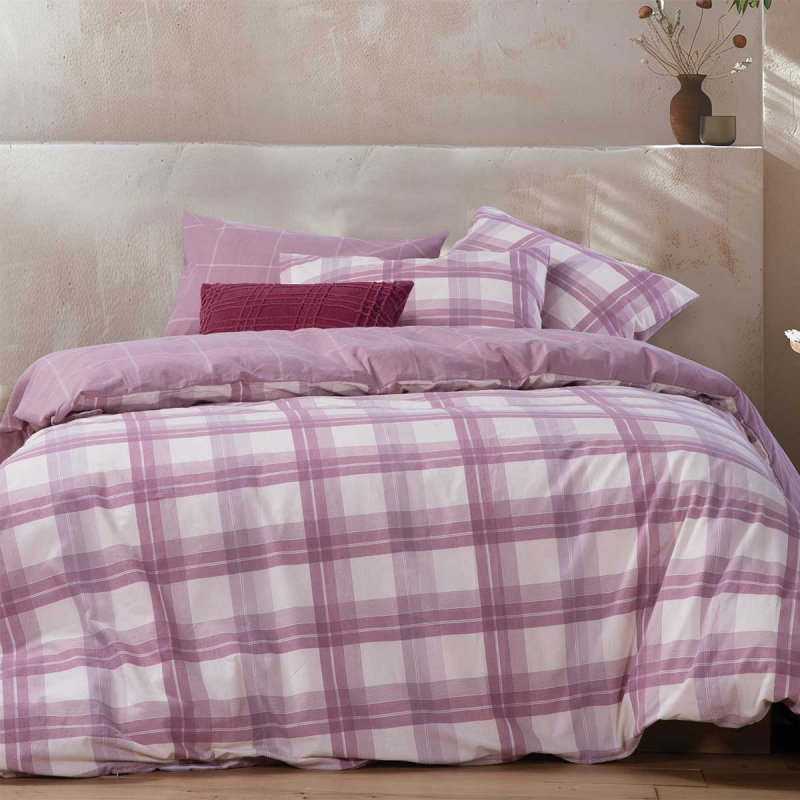 Φανελένια Παπλωματοθήκη Υπέρδιπλη (Σετ 240x230) 2 Όψεων Nef-Nef Homeware Flannel Charlie Rose