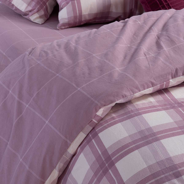 Φανελένια Παπλωματοθήκη Υπέρδιπλη (Σετ 240x230) 2 Όψεων Nef-Nef Homeware Flannel Charlie Rose