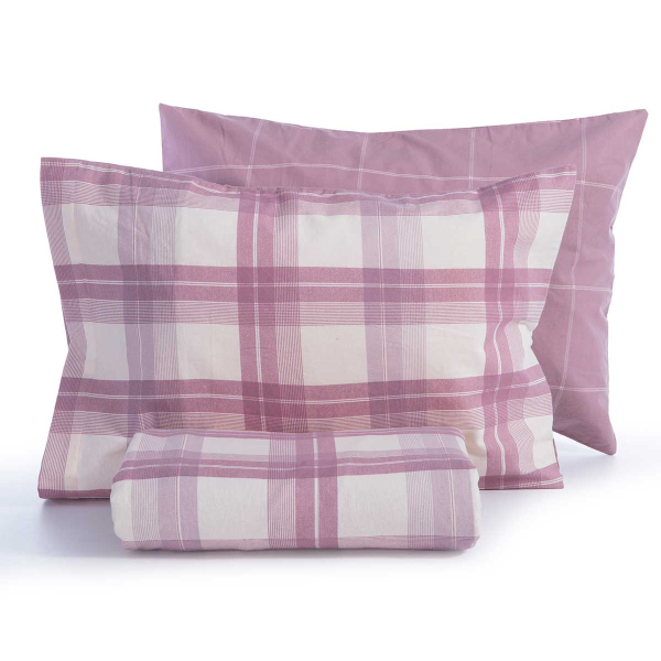 Φανελένια Παπλωματοθήκη Υπέρδιπλη (Σετ 240x230) 2 Όψεων Nef-Nef Homeware Flannel Charlie Rose