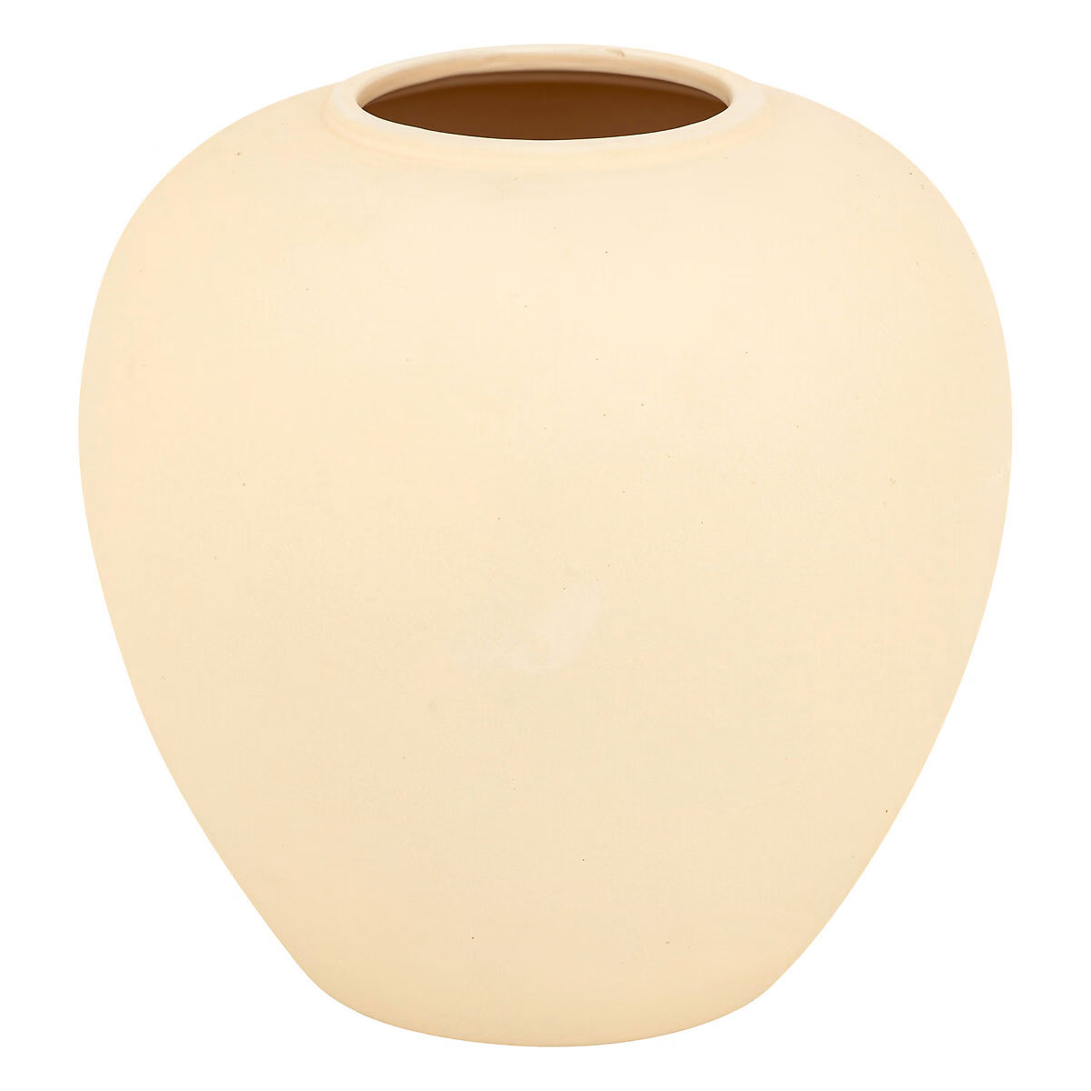 Διακοσμητικό Βάζο (Φ22X22) A-S Rily Beige 204293B Home Διακόσμηση Διακοσμητικά Βάζα & Μπουκάλια Spitishop