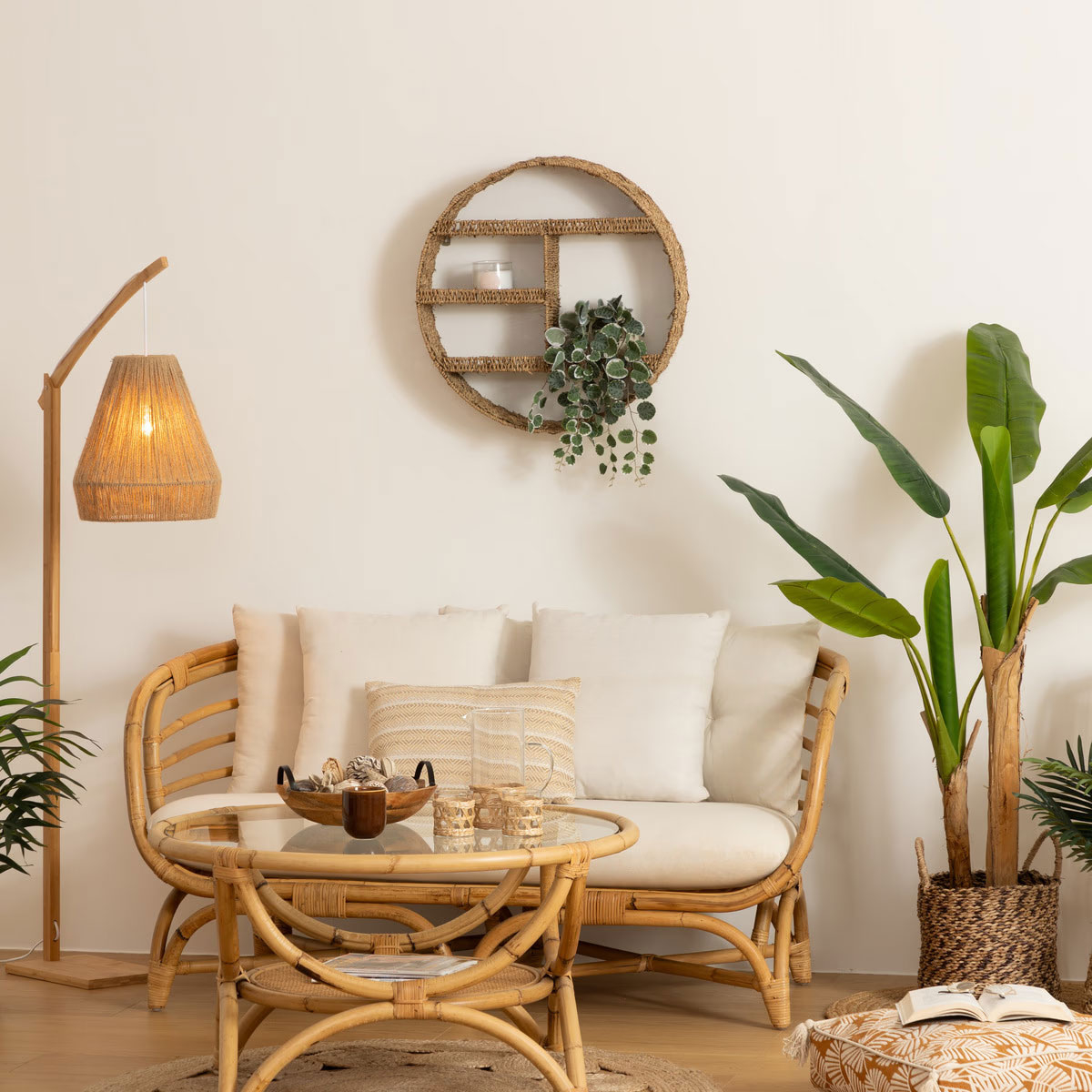 Ραφιέρα Τοίχου (58X12 5X58) A-S Seagrass Natural 166781 Home Οργάνωση & Αποθήκευση Ράφια Spitishop