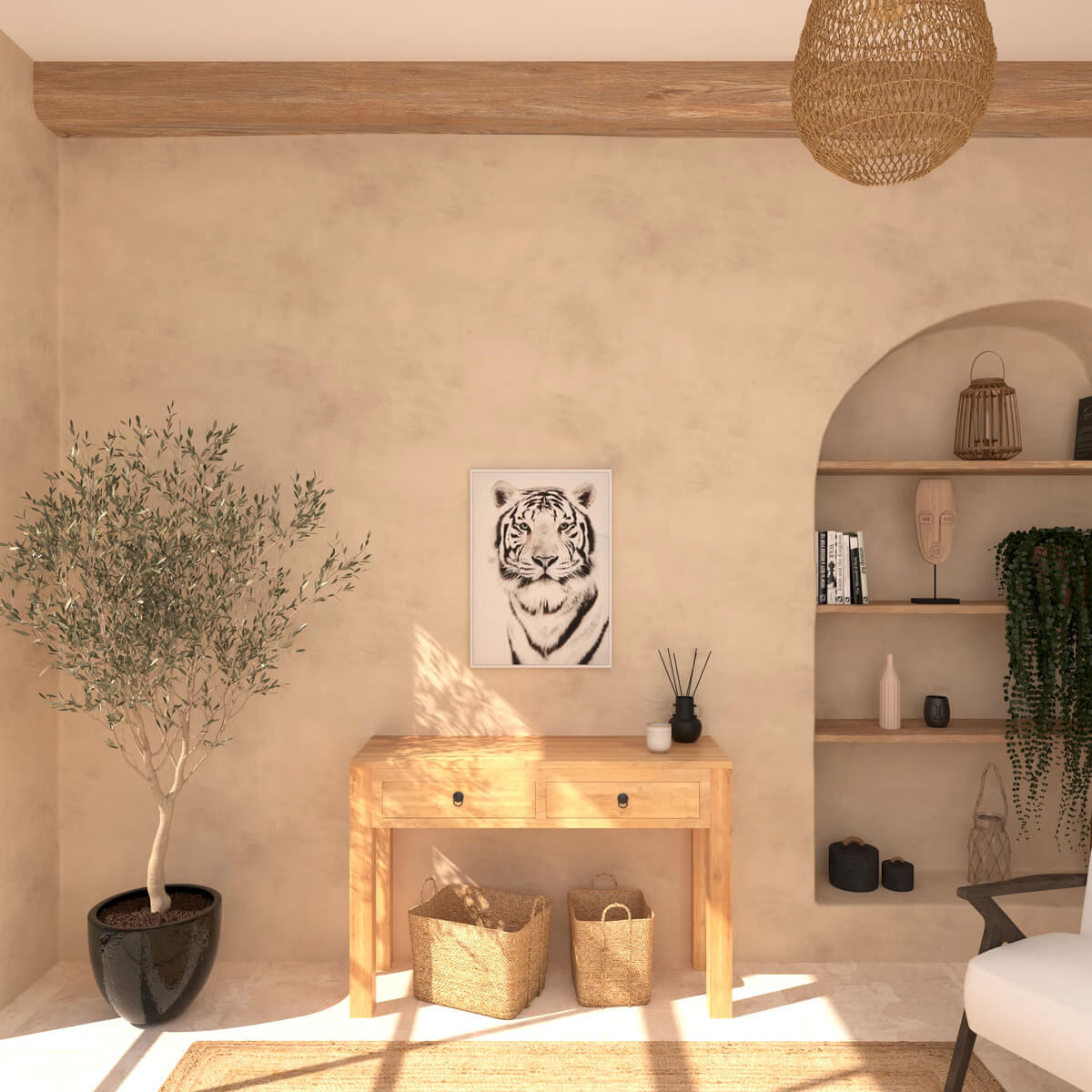 Πίνακας με Κορνίζα (50X70) A-S Tigre 193238 Home Διακόσμηση Πίνακες & Κάδρα Τοίχου Spitishop