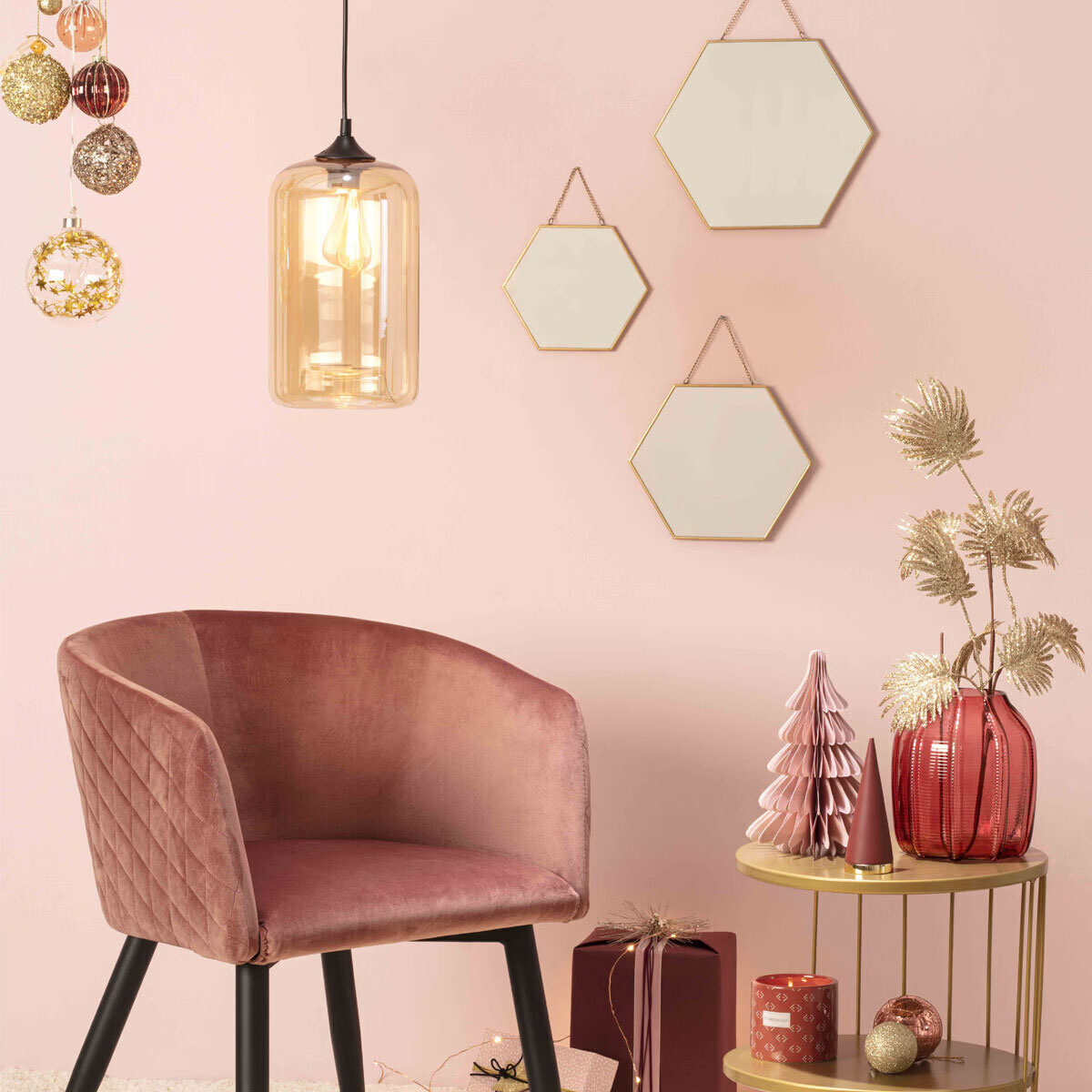 Διακοσμητικοί Καθρέφτες Τοίχου (Σετ 3τμχ) A-S Gold 141196A φωτογραφία