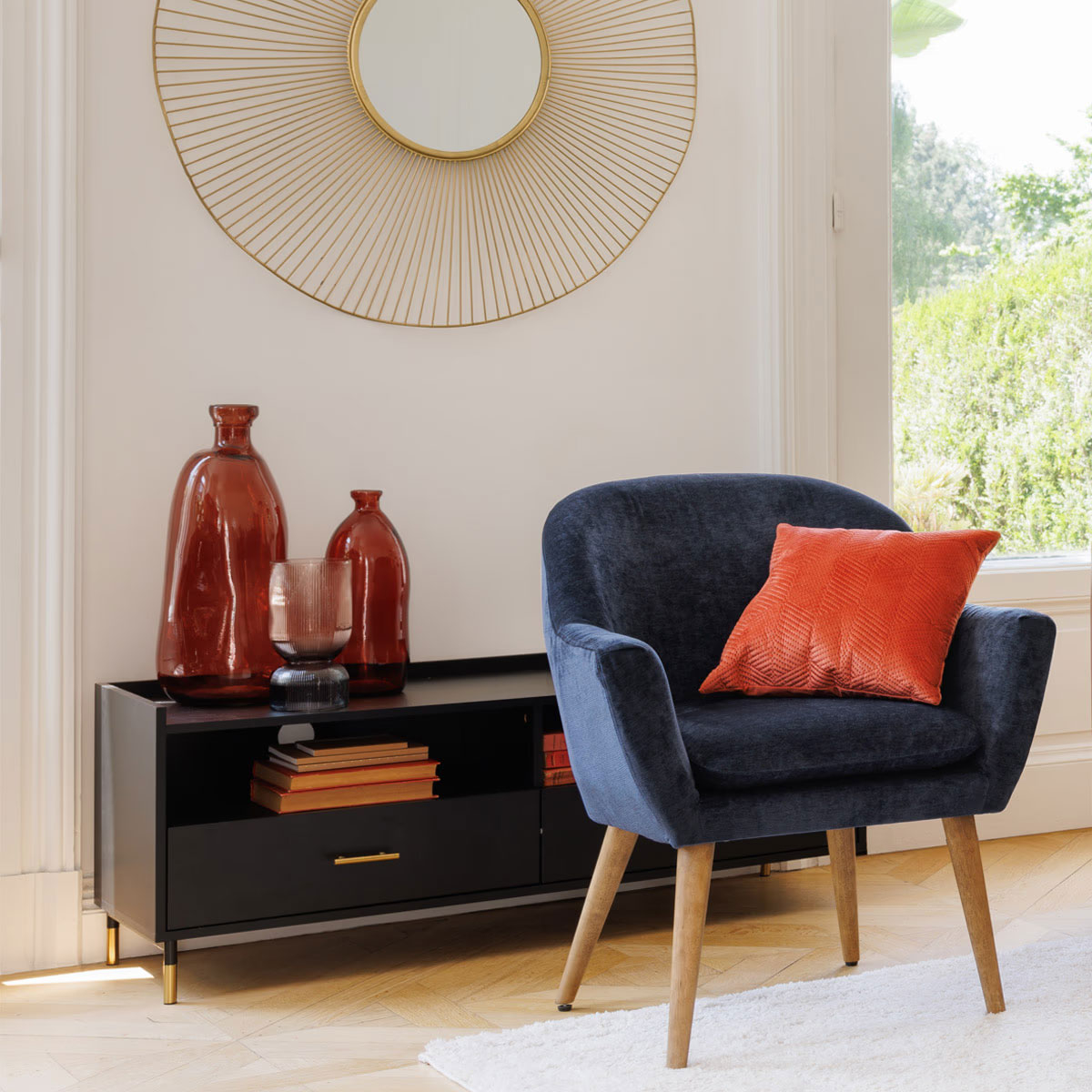 Διακοσμητικό Βάζο (Φ14 5X35) A-S Dame Jeanne Amber 155686I Home Διακόσμηση Διακοσμητικά Βάζα & Μπουκάλια Spitishop