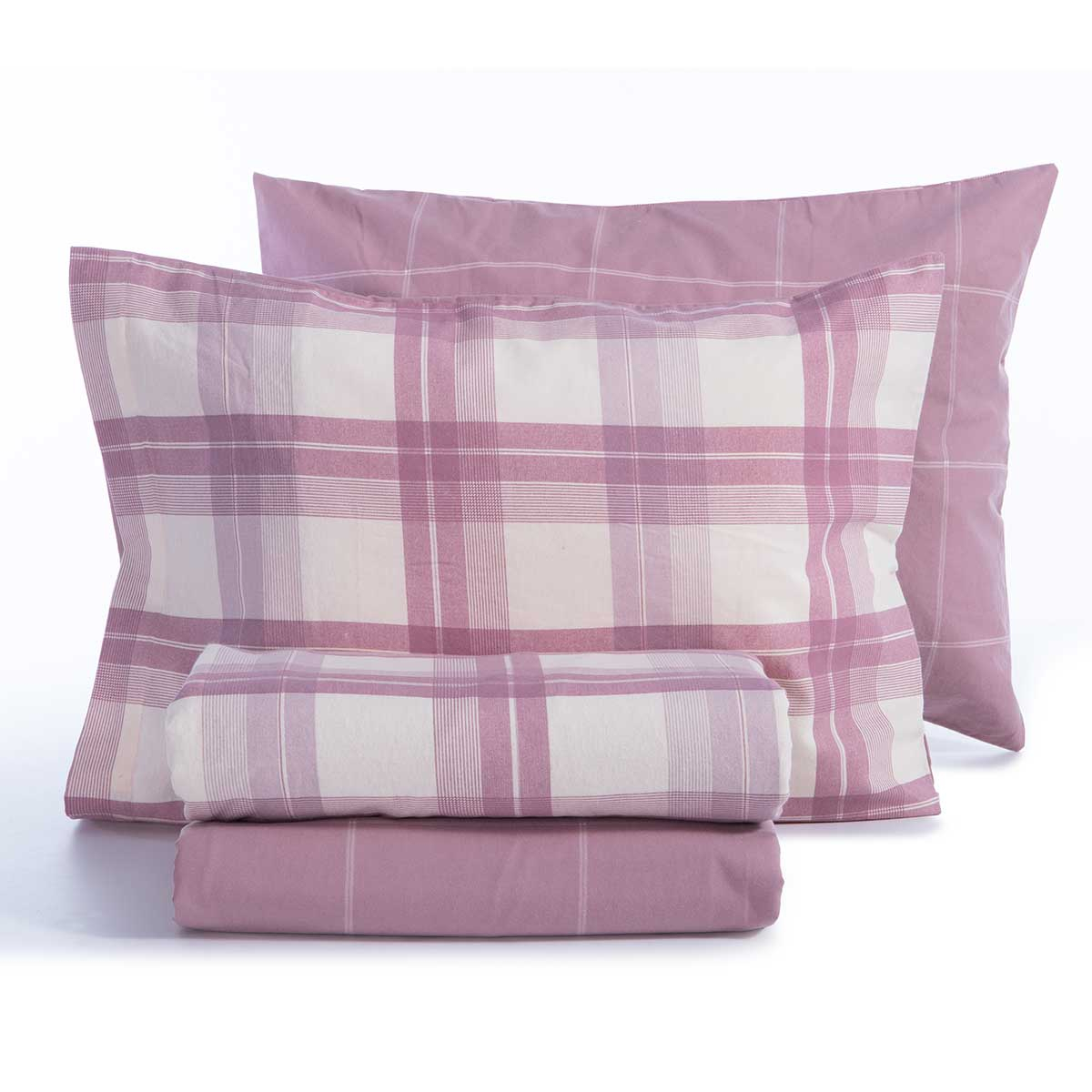 Φανελένια Σεντόνια King Size (Σετ) Nef-Nef Homeware Flannel Charlie Rose Home Λευκά Είδη Κρεβατοκάμαρας Spitishop