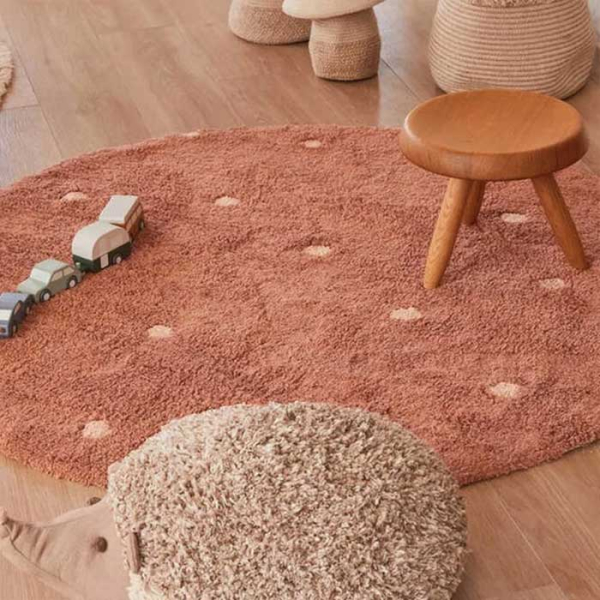 Στρογγυλό Χαλί All Season (Φ140) Lorena Canals Dot Chestnut