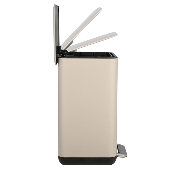 Κάδος Απορριμμάτων Μπάνιου (24.1x21.3x31.6) Estia 6lt Soft Close Taupe 02-20972