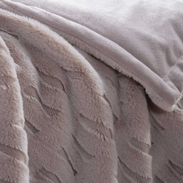 Γούνινη Κουβέρτα Καναπέ (130x180) Nef-Nef Homeware Vivo Greige