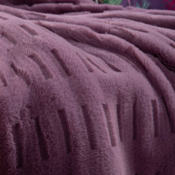 Γούνινη Κουβέρτα Καναπέ (130x180) Nef-Nef Homeware Vivo Orchid