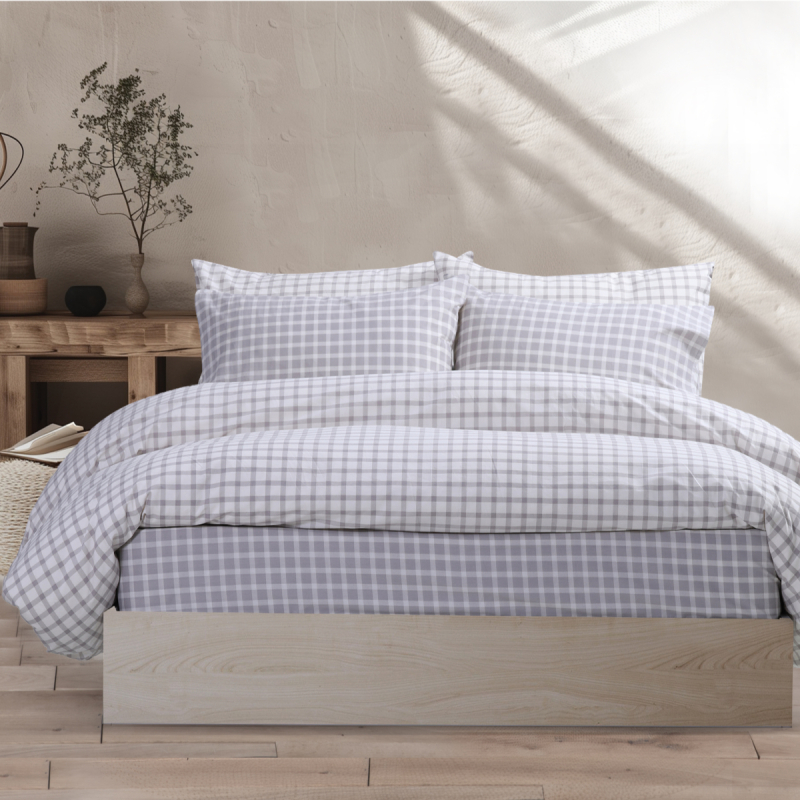 Σεντόνια Υπέρδιπλα (Σετ) Nef-Nef Homeware Extend Grey