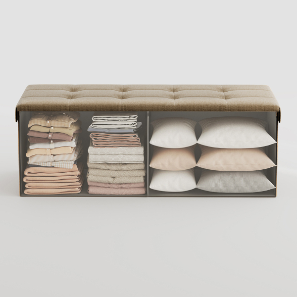 Ταμπουρέ Με Αποθηκευτικό Χώρο (110x38x38) Songmics LSF077R01V2