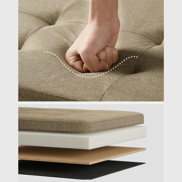 Ταμπουρέ Με Αποθηκευτικό Χώρο (110x38x38) Songmics LSF077R01V2