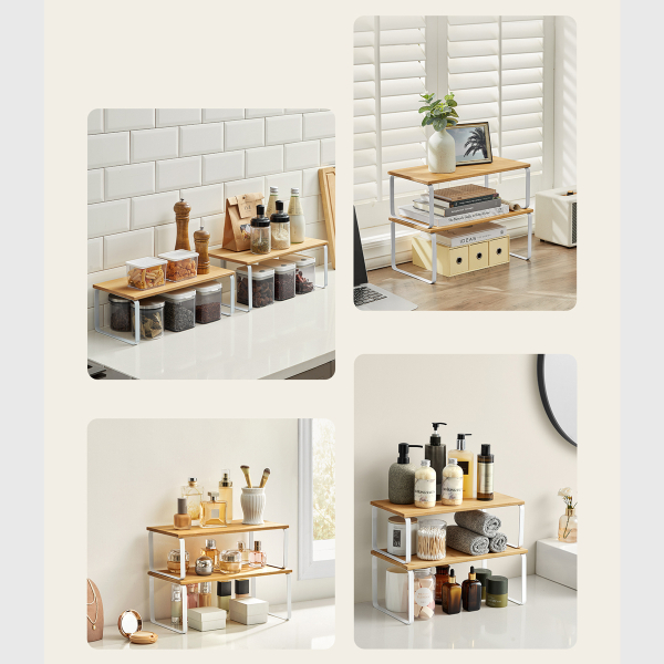 Ράφια Οργάνωσης (Σετ 2τμχ) Songmics KCS210W01V1