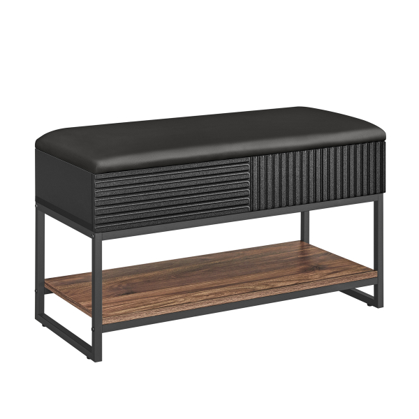 Παγκάκι Εισόδου Με Αποθηκευτικό Χώρο & Ράφι (80x35x46) Vasagle LSB822B43