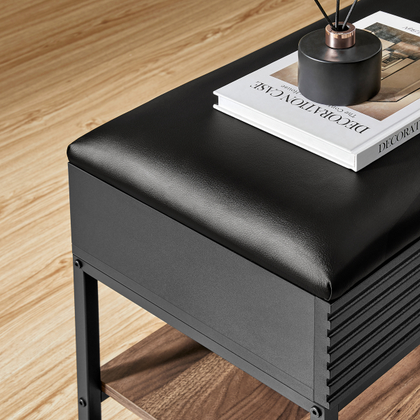 Παγκάκι Εισόδου Με Αποθηκευτικό Χώρο & Ράφι (80x35x46) Vasagle LSB822B43