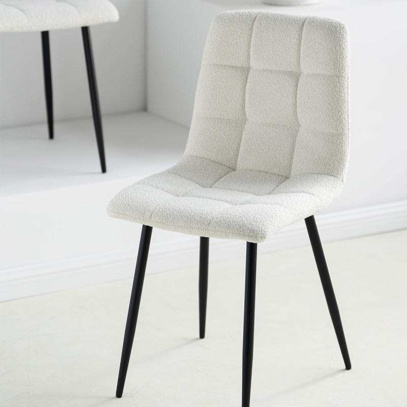 Καρέκλα Τραπεζαρίας (55x45x88) Spitishop Stol Bukle Ecru