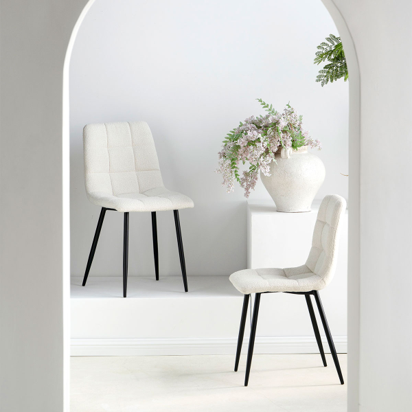 Καρέκλα Τραπεζαρίας (55x45x88) Spitishop Stol Bukle Ecru