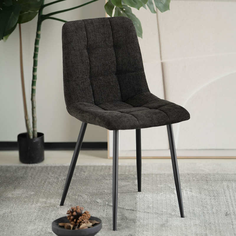 Καρέκλα Τραπεζαρίας (55x45x88) Spitishop Stol Black