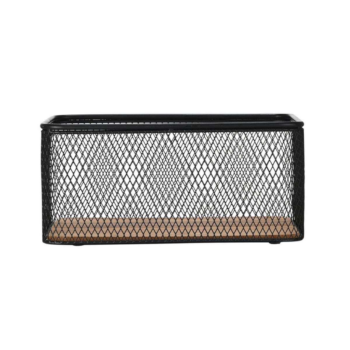Καλάθι Αποθήκευσης (24X16 5X11) Estia Wired Μαύρο 02-27674 Home Διακόσμηση Κουτιά & Καλάθια Spitishop